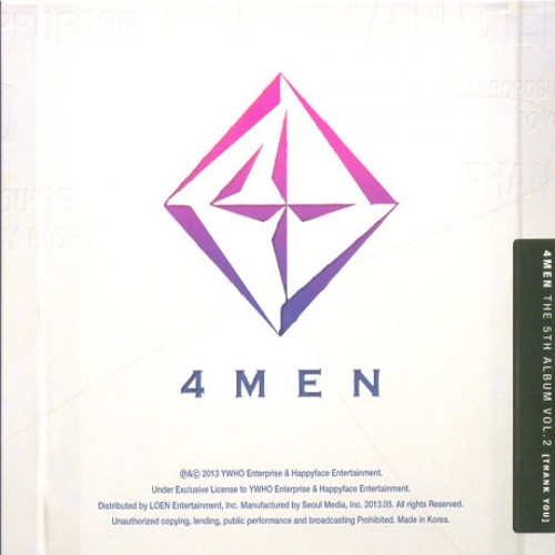 4MEN(포맨) - THANK YOU [THE 5TH ALBUM VOL.2]