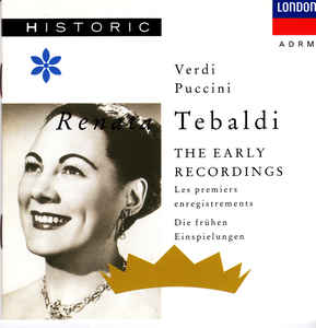 RENATA TEBALDI - THE EARLY RECORDINGS (1949~1952)[수입]