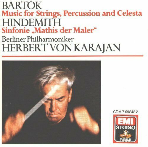 HERBERT VON KARAJAN - BARTOK : MUSIC FOR STRINGS/ HINDMITH : MATHIS DER MALER